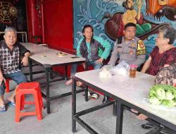 Bhabinkamtibmas Gelora Patroli Dialogis Siang Hari Klenteng Hian Tian Siang Tee Bio