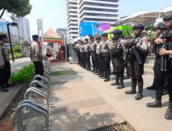 Wakapolsek Metro Menteng Pimpin Apel Di Simpang Sarinah