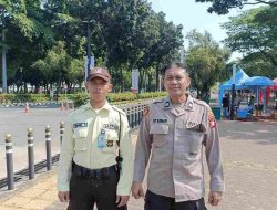 Patko 1053 Polsektro Tanah Abang Patroli Sore Hari Dan Sambangi Security Parkir Timur GBK Senayan