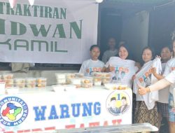 Kolaborasi Relawan Rido Kapuk Muara Dalam Kegiatan Traktiran Ridwan Kamil, Makan Siang Gratis 