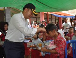 Pemkab Cirebon bersama Polresta Cirebon Berikan Makanan Bergizi Gratis di Sekolah Terpencil