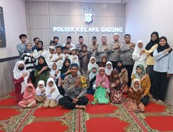 Polsek Kelapa Gading Gelar Kegiatan Pengajian dan Santunan Anak Yatim
