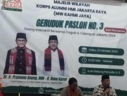 Desk Pilkada KAHMI JAYA Seri Geruduk Pasangan Calon Gubernur Jakarta 2024 Mas Pram-Bang Doel