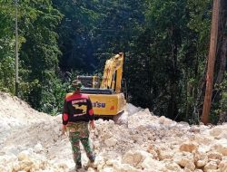 Satgas TMMD Ke-122 Kodim 1805/Raja Ampat Terus Kebut Menembus Gunung