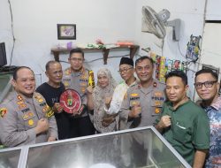 Patroli Motor dan Ngopi Kamtibmas Kapolres Metro Jakarta Utara di Wilayah Koja