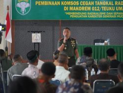 Danrem 012/TU : Media Sosial dan Globalisasi Jadi Tantangan Bagi Karakter Bangsa