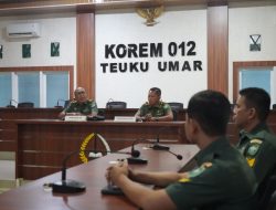 Kunjungan Kerja Kepala Keuangan Kodam Iskandar Muda ke Korem 012/TU