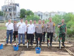 Polres Metro Jakarta Utara Gelar Gerakan Nasional Pangan Merah Putih di Kawasan Eko Wisata Mangrove Penjaringan