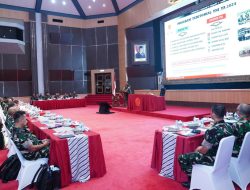 Aster Panglima TNI Pimpin Rapat Evaluasi Program Kerja dan Anggaran Bidang Teritorial TNI TA. 2024