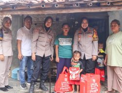 Kapolresta Cirebon Menjenguk dan Berikan Bantuan kepada Anak Asuh Stunting