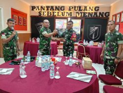 Pengendalian Pengawasan Operasi jajaran Kodam XIII/Mdk ke Satgas Yonif 715/Mtl