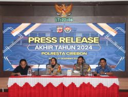 Jumlah Kasus Tindak Pidana di Wilayah Hukum Polresta Cirebon Selama 2024 Menurun Signifikan