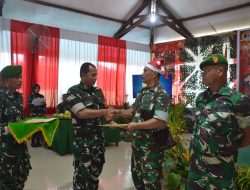 Perkuat Soliditas Dalam Satuan, Kodim 1710/Mimika Gelar Acara Natal Bersama dan Syukuran HUT Ke-28 Kodim 1710/Mimika.