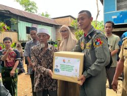 Lanud Sultan Hasanuddin Kembali Berikan Bantuan Sembako Kepada Korban Banjir Kabupaten Maros.