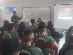 Gelar Sosialisasi Rekrutmen TNI AD, Danramil Timika Tegaskan Penerimaan TNI AD Gratis Tanpa Biaya