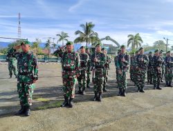 Tingkatkan Kedisiplinan Prajurit, Kodim 1710/Mimika Gelar Latihan PBB