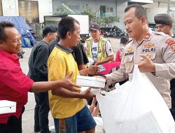 Polsek Kawasan Muara Baru, Berbagi Kebahagiaan Di Hari Jumat Yang Mulia