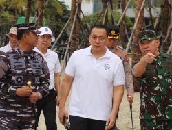 Peringati Hari Perduli Sampah Nasional 2025 Batalyon Arhanud 6 /Bay Melakukan Aksi Karya Bakti diKawasan pantai Ancol.
