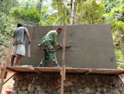 Program Manunggal Air TMMD Ke-123 Kodim 1510/Sula, Pembangunan Bak Air Hampir Rampung
