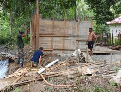 Satgas TMMD 123 Kodim 1510/Sula Pasang Instalasi Pipa Sumur Bor Untuk Penuhi Kebutuhan Air Bersih