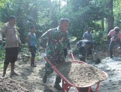 Sinergitas TNI-Polri Dalam TMMD Ke-123 Kodim 1510/Sula