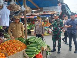 Dandim Mimika Bersama Forkopimda Pantau Stabilisasi Harga Sembako