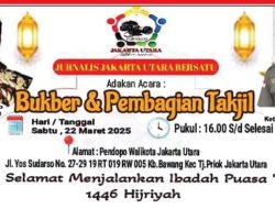 Eratkan Keakraban Sesama Insan Jurnalis, JJUB Gelar Bukber & Pembagian Takjil di Pendopo Walikota Jakarta Utara