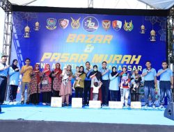 Dalam Rangka HUT Ke-79 TNI AU, Lanud Sultan Hasanuddin Gelar Bazar dan Pasar Murah