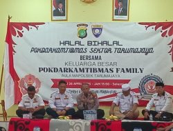 Pokdar kamtibmas Family Sektor Tarumajaya Adakan Halal Bihalal di Aula Mapolsek Tarumajaya