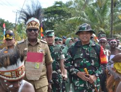 Kodim 1710/Mimika Gelar Upacara Pembukaan TMMD Reguler ke-124 di Kampung Pigapu