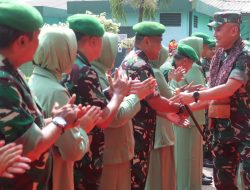 Kunker Danrem 051/Wijayakarta Disambut Hangat Seluruh Prajurit Kodim 0509/Kab. Bekasi