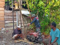 Hari Ketiga, Pembuatan Sumur Bor TMMD Ke-124 Kodim 1710/Mimika Mulai Dikerjakan