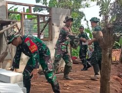 Kebersamaan yang Menghangatkan: Warga dan Satgas TMMD Kompak di Pembuatan Rutilahu