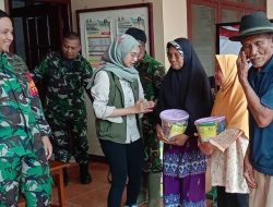 Dansatgas TMMD ke-124 Bagikan Sembako, Pererat Silaturahmi dengan Warga di Pamulihan Situraja