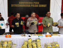 Polda Sumut Gagalkan Peredaran 100 Kg Sabu Dalam Bungkus Kopi, Empat Tersangka dan Dua DPO Terlibat