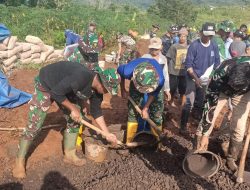 Kejar Target, Satgas TMMD ke-124 Kodim 0610/Sumedang Genjot Pengecoran Jalan di Desa Pamulihan