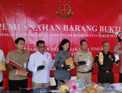 Jaksa dan Polisi Jakarta Timur Bakar Narkoba, Rokok Ilegal, hingga Bukti Teroris ! Ini Fakta Mengejutkannya