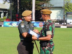 Batalyon Arhanud6/BAY Mengelar Acara Korps Pindah Satuan Perwira Yang Berlangsung dengan khidmat di Markas Batalyon Arhanud 6/BAY.