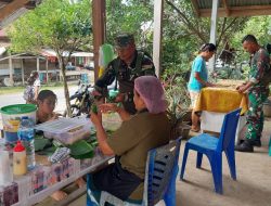 Satgas TMMD Berbaur Dengan Masyarakat Desa Worat-Worat, Ciptakan Kedekatan dan Kemanunggalan