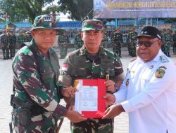 Berakhir Dengan Sukses, Dandim 1710/Mimika Bersama Pangdam XVII/Cenderawasih Menutup Kegiatan TMMD Reg Ke-124