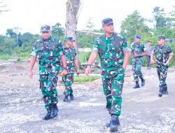 Dandim 1710/Mimika Sambut Kunker Wakasad di Kabupaten Mimika