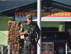 Tingkatkan Disiplin Prajurit, Dandim 1710/Mimika Berikan Penekanan Saat Apel Pagi