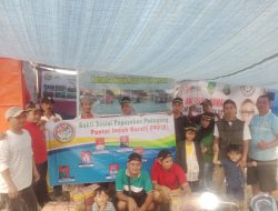 Paguyuban pedagang Pantai Indah Barat (PPPIB), Sambangi Posko Kebakaran Komunitas kapuk Muara Peduli Bencana