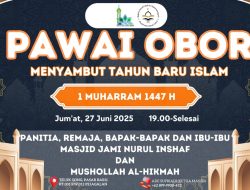 Masjid Jami’ Nurul Inshof Rw 012 Kelurahan Pejagalan, Adakan Pawai Obor Dimalam 1 Muharram