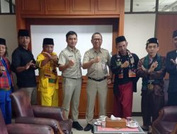 ketum PSBB HKS bersama pimpinan sanggar, Bersilahturahmi ke Kasudin kebudayaan Jakarta Selatan