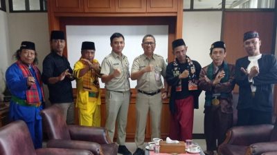 ketum PSBB HKS bersama pimpinan sanggar, Bersilahturahmi ke Kasudin kebudayaan Jakarta Selatan