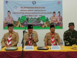 Danramil 0602-02/Kasemen Hadiri Pelantikan Pengurus Gerakan Pramuka Tingkat Kecamatan Kasemen