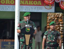 Dandim 1710/Mimika Hadiri Upacara Serah Terima Satgas Pam Obvitnas PT. Freeport Indonesia