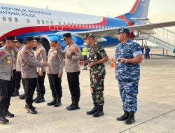 Kapolres Majalengka dan Kapolda Jabar Sambut Kedatangan Kapolri di BIJB Kertajati