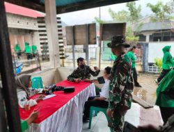 Tulus Ikhlas..!! Pemeriksaan Kesehatan, Pengobatan Massal oleh Satgas TMMD 125 Kodim 1506/Namlea